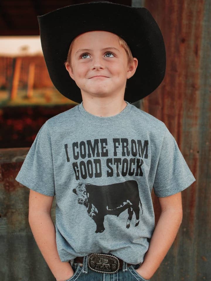 Ruby’s Rubbish - Wholesale Screen Printed T-Shirt - Kids - I Come From Good Stock | Kid's T-Shirt | Ruby’s Rubbish®0
