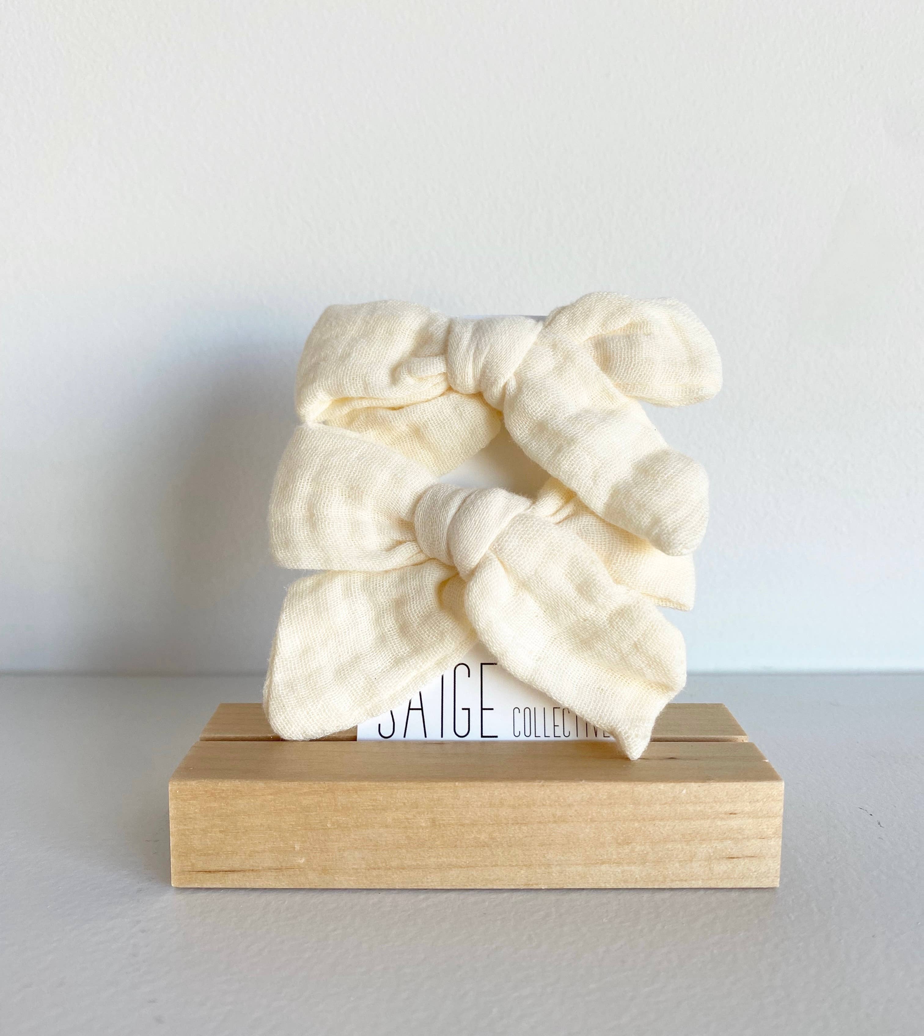 Saige Collective - Wholesale Hair Bow - Kids - Muslin Cotton Bows - assorted8