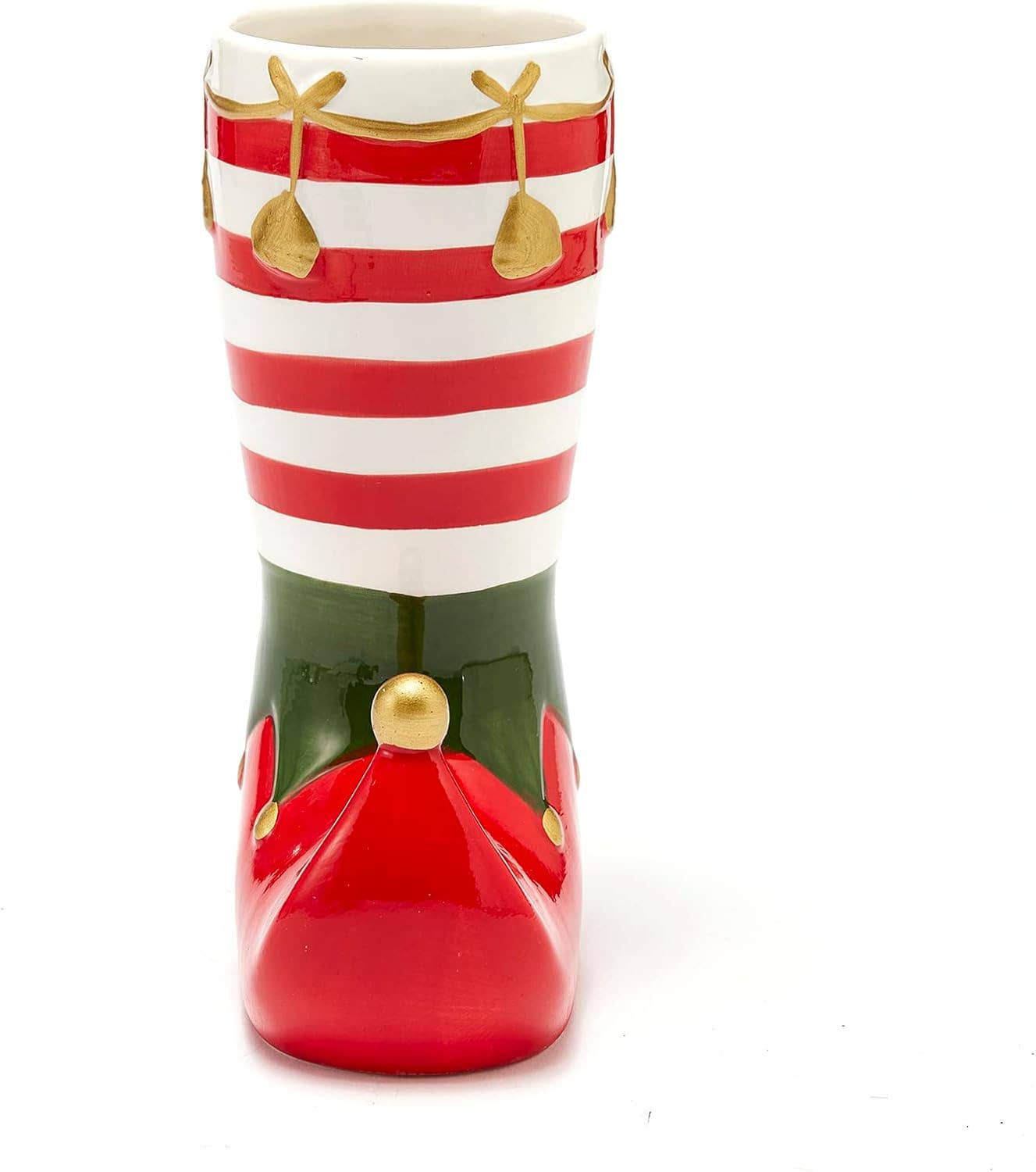 The Wine Savant /  Khen Glassware - Wholesale Coffee Mug - Christmas Elf Boot Mug Large Ceramic Christmas Mug 17oz7