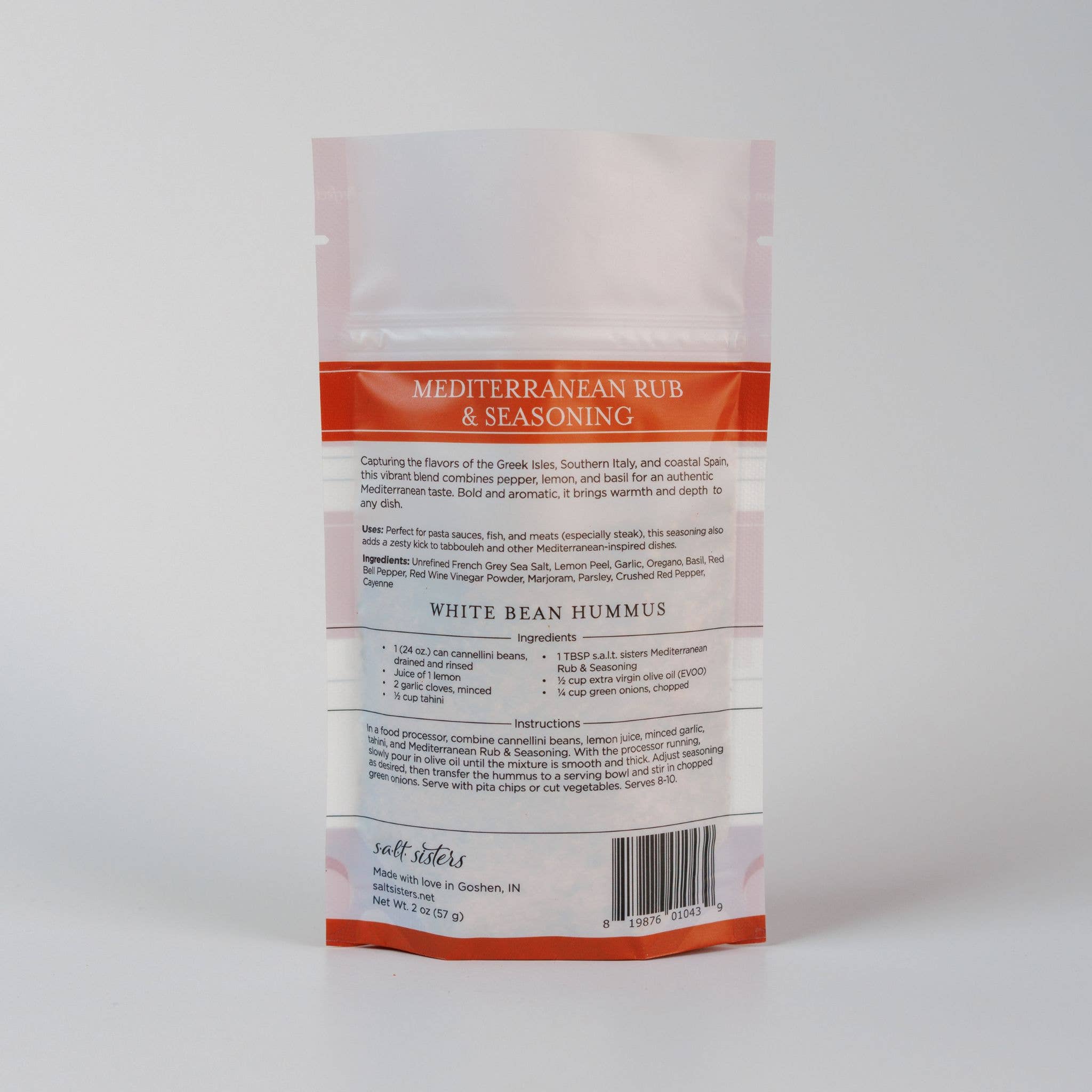 Salt Sisters - Wholesale Rub - Rub & Seasoning Mix - Mediterranean - 2 oz1