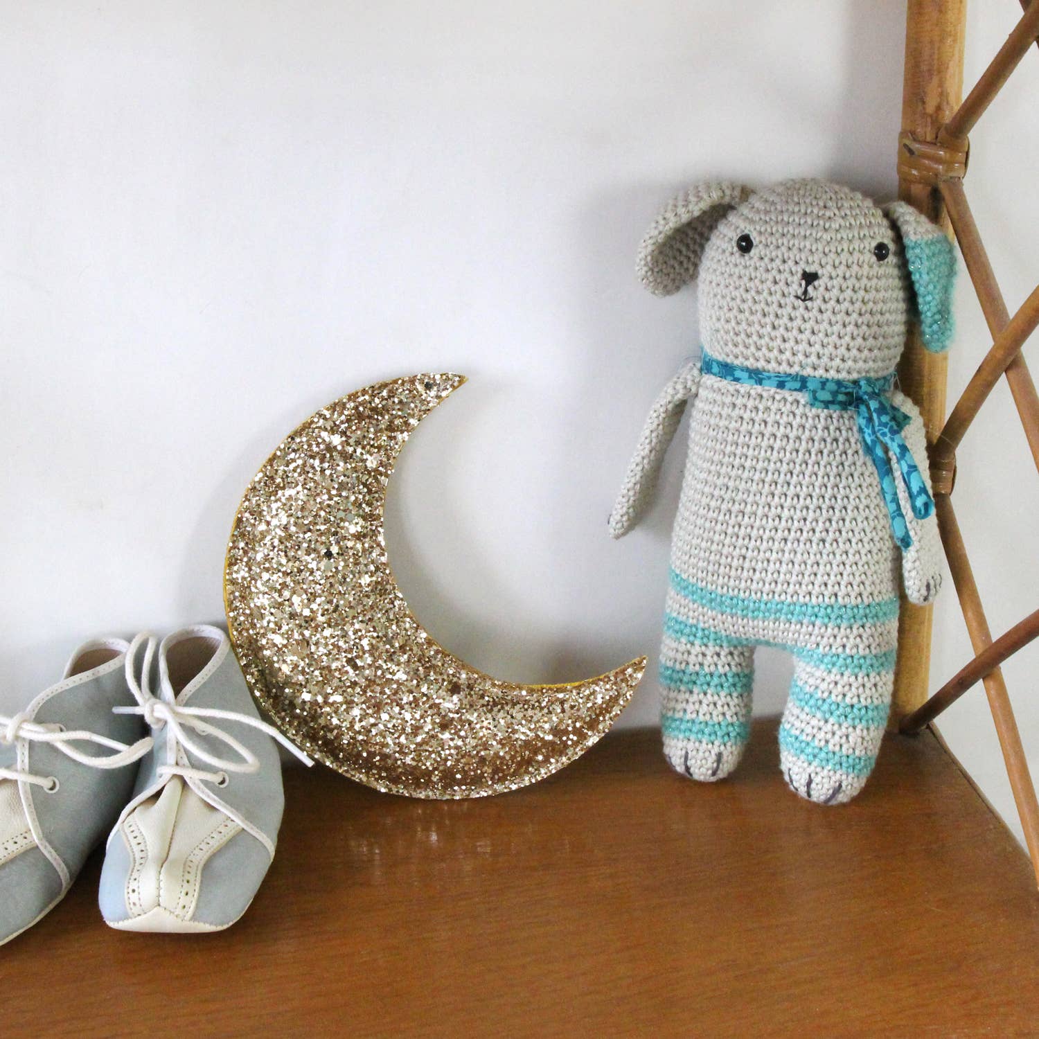 BARNABÉ AIME LE CAFÉ - Vendita all'ingrosso Decorazione da parete 3D - Decorazione da parete in tessuto glitterato