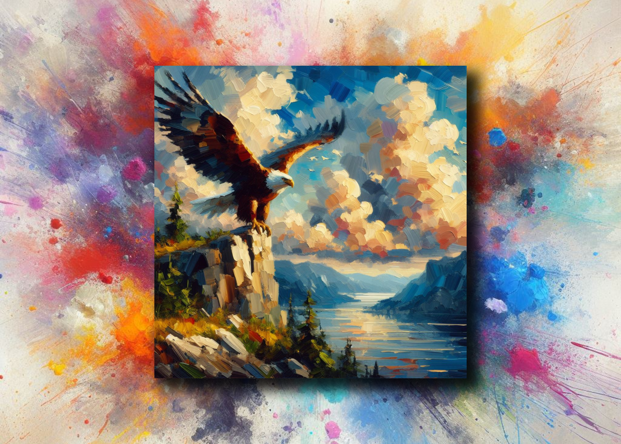 frostedgrey - Wholesale Magnet - Eagle Fridge Magnet 55x55mm0