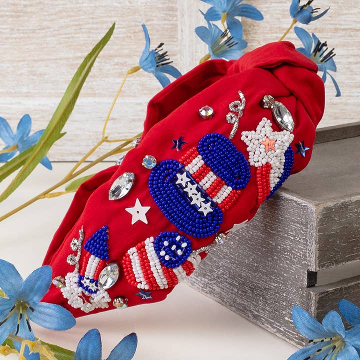 Fourth of July Headband for wholesale by Your Fashion Wholesale