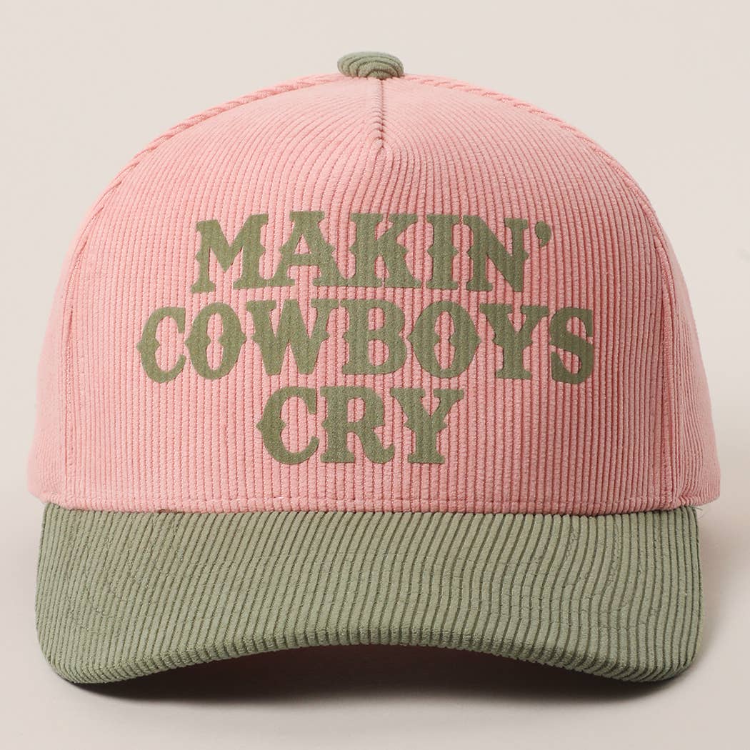 Fashion City - Wholesale Truckerpet - Dames - MAKIN' COWBOYS CRY Corduroy Trucker Pet10