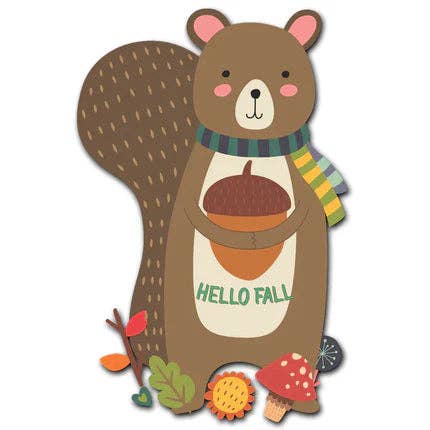 Hello Fall Squirrel for wholesale by OUTSIDE THE BOX, LLC