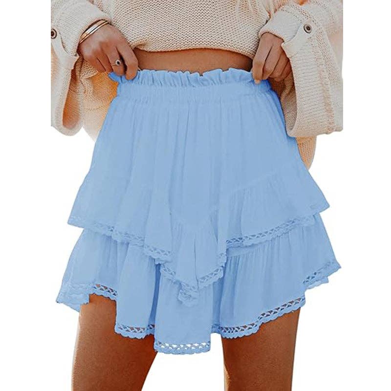 Suhkasana - Wholesale Skirt - Women's - Women's High-Waist Layered Cake Skirt – Summer Casual Mini Skirt9