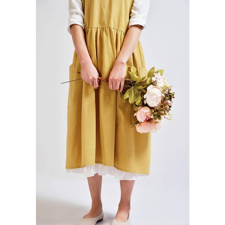 Gohobi (We cover U.S. import duties) - Wholesale Apron - Gohobi Korean Cotton-Linen Artisan Apron3