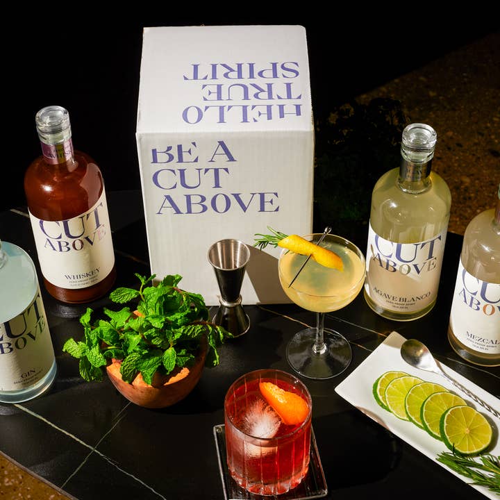 Cut Above Zero Proof Spirits - Wholesale Non-Alcoholic Spirits/Wine/Beer - CUT ABOVE Zero Proof Lineup 4-Pack