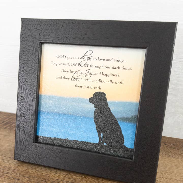 God Gave Us Dogs To Love And Enjoy Pets Puppy Gift Art for wholesale by Summer Snow Art