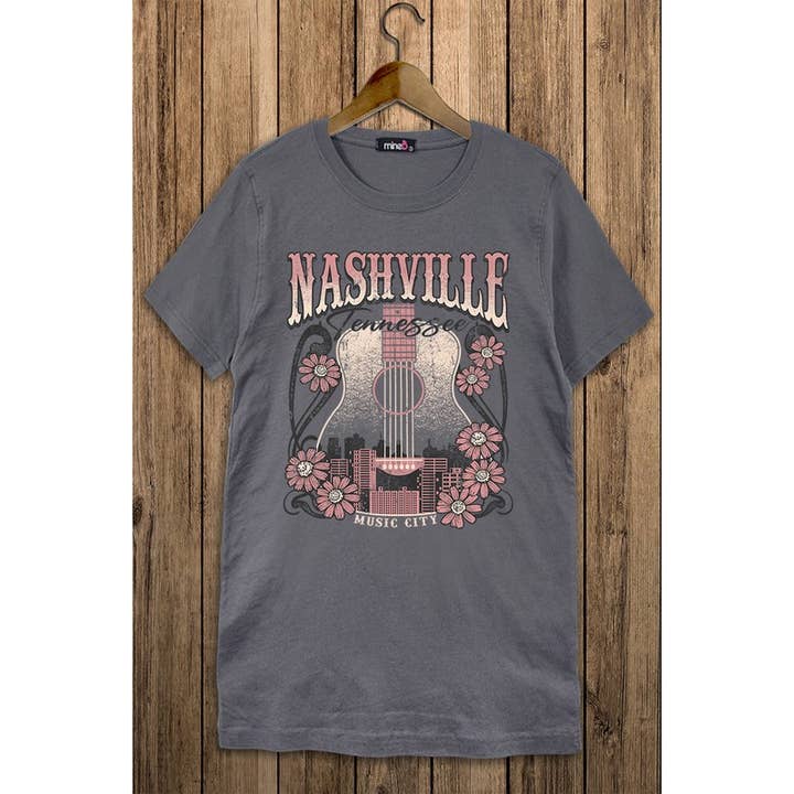Plus Size Nashville Tennessee Music City Tee for wholesale by MINEB
