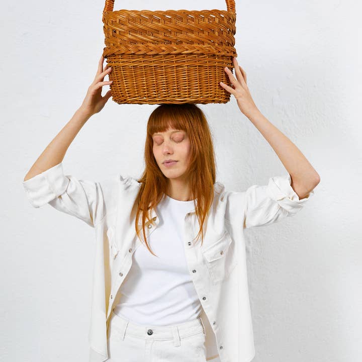 Eturel Madrid - Wholesale Basket - Natural wicker magazine basket2