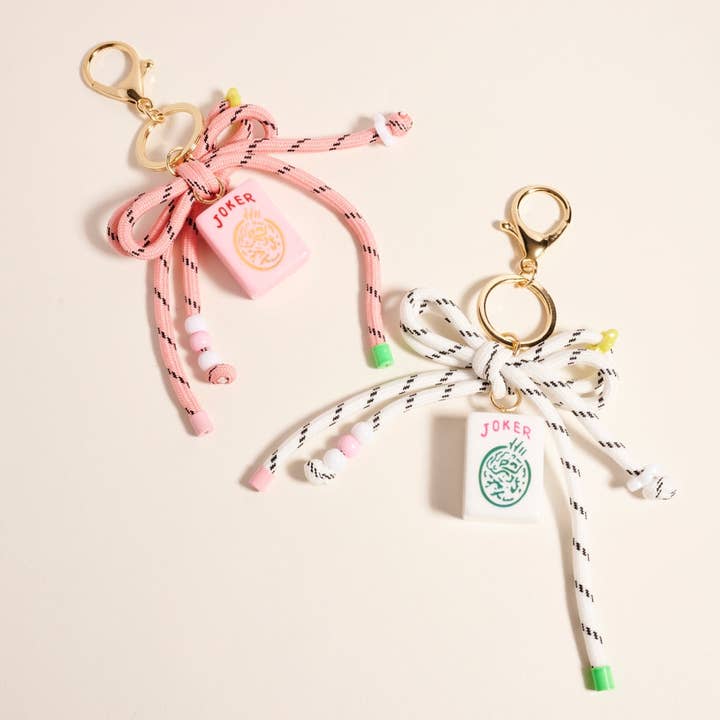 7 tums Mahjong Joker-bricka snodd nyckelring väska charm för wholesale av Designature New York