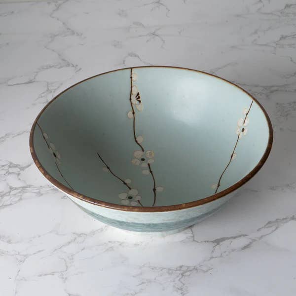 Urban Tokyo - Wholesale Bowl - Soushun Sakura Spring Cherry Blossoms 46oz 8.5"D x 3.75"H