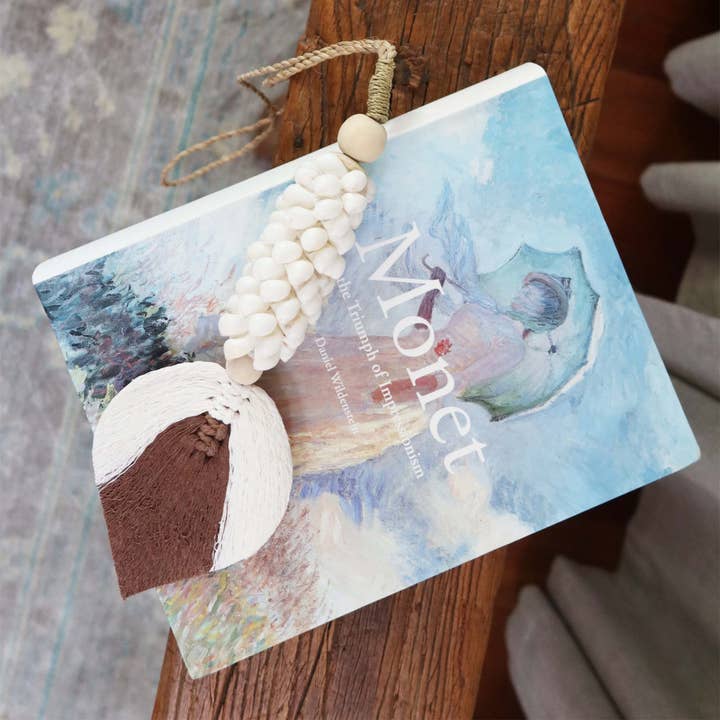 Seashell Tassel, Beach Home Decor, Boho Shell Tassel Hanging Chain, Leafy for wholesale by Kasih Co-op