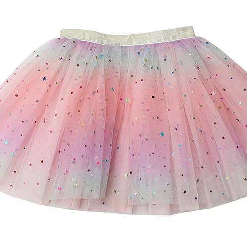 Cotton Candy Moon and Stars tutu for wholesale by Sparkle Sisters by Couture Clips