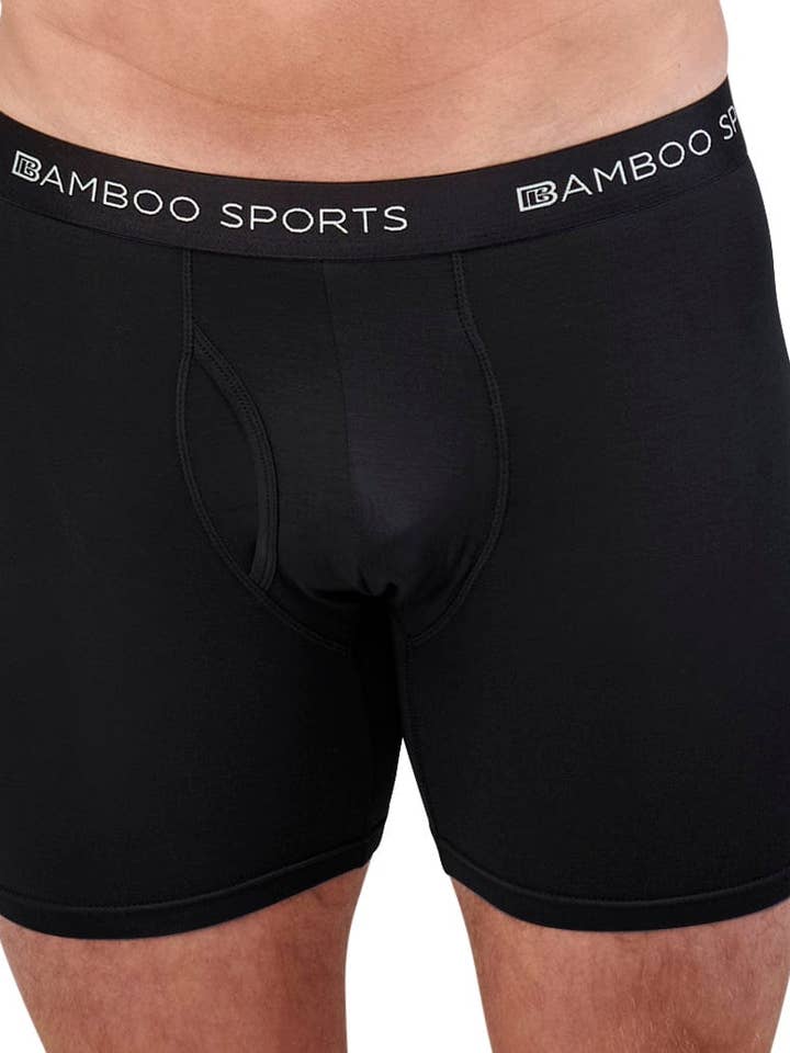 Bamboo Sports - Wholesale Underwear – Men's - Men's 4" Inseam Bamboo Rayon Boxer Briefs - 4 Pack1