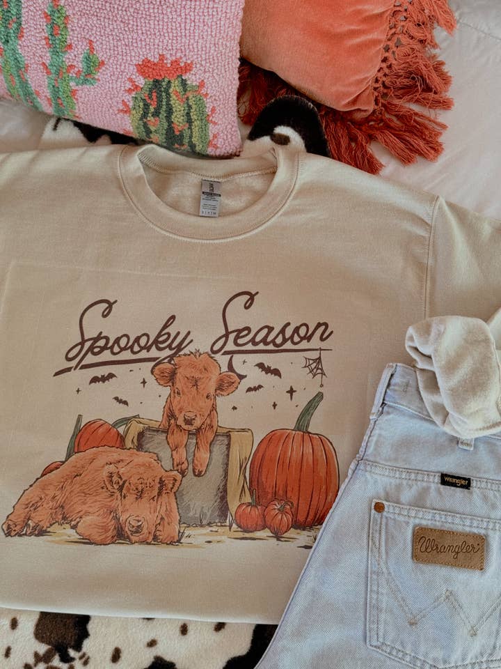 VACAS DE LA TEMPORADA ESPELUZNANTE para venta al por mayor de Western Vintage Babe