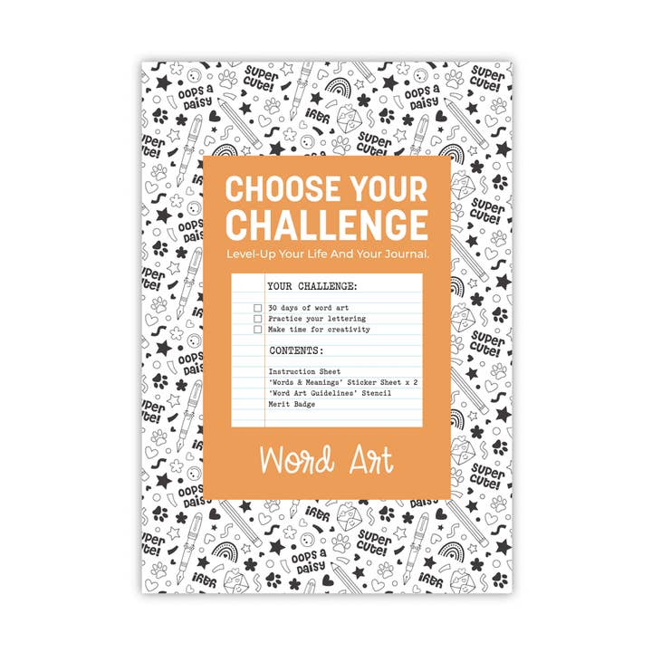 Kit de Diario de Arte de Palabras - Elige Tu Desafío para venta al por mayor de Oops a Daisy UK Ltd