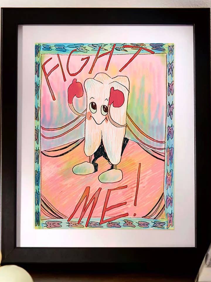 Fight Me! for wholesale by Liv Garber Art