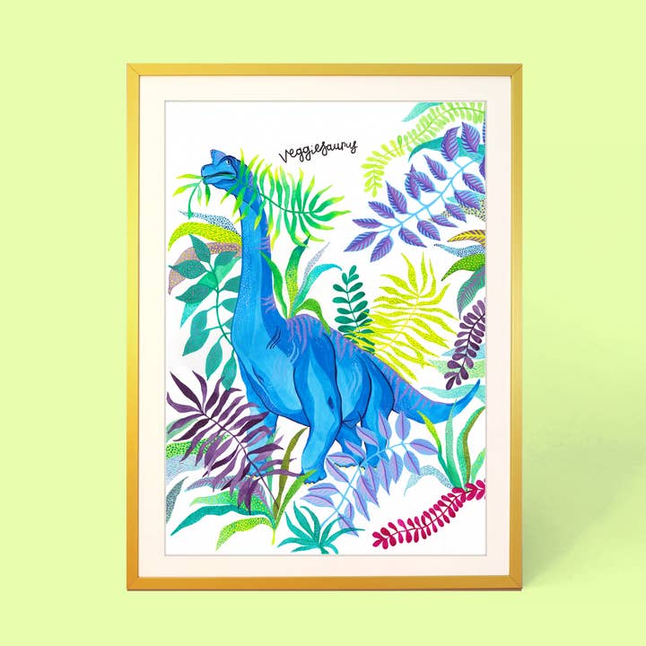 VEGGIESAURUS DINOSAUR PRINT, JURASSIC PARK for wholesale by Cor