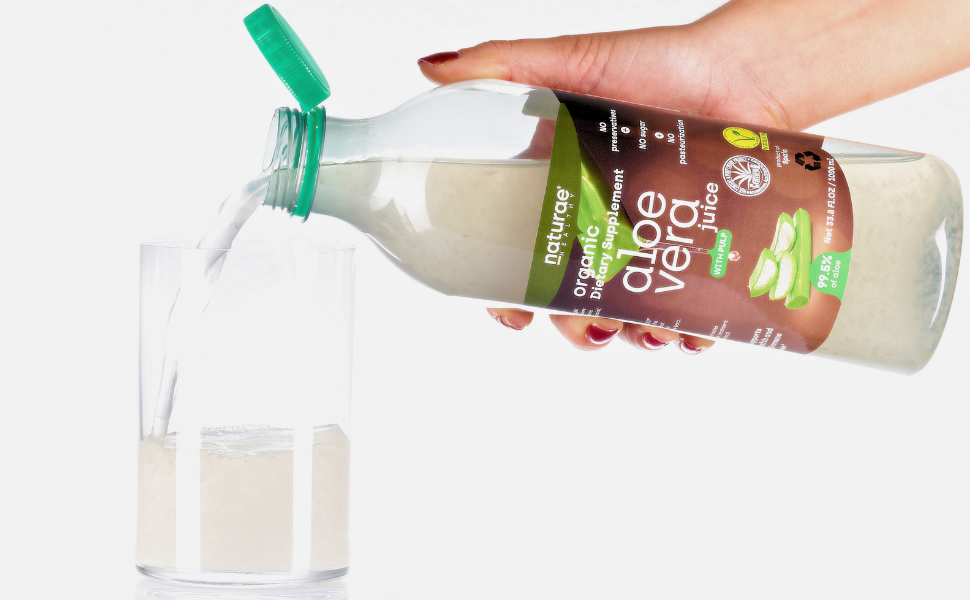 NATURAE HEALTHY - Wholesale Oral Supplement/Vitamin - 12 units - Organic Aloe Vera Juice with Pulp4