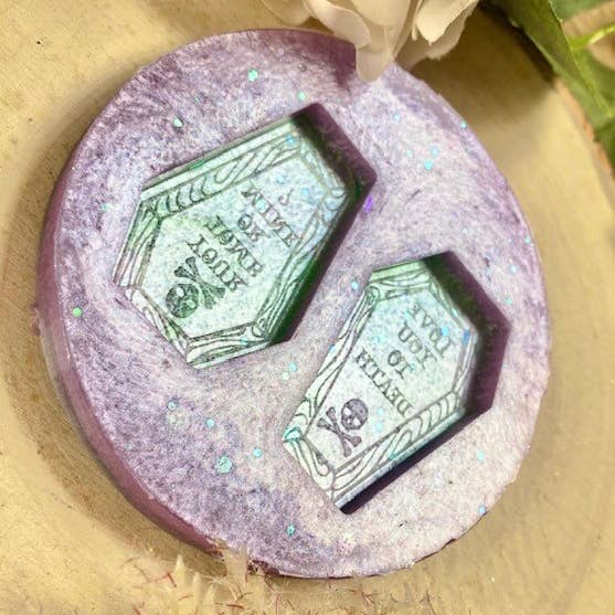 Scented Mould Coffin Resin Mould Silicone Mold Wax Mould for wholesale by Fluffy Pumpkin