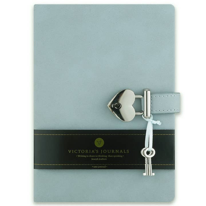 Pastel Blue Lock & Key Diary for Girls – 320 Pages for wholesale by Victoria's Journals