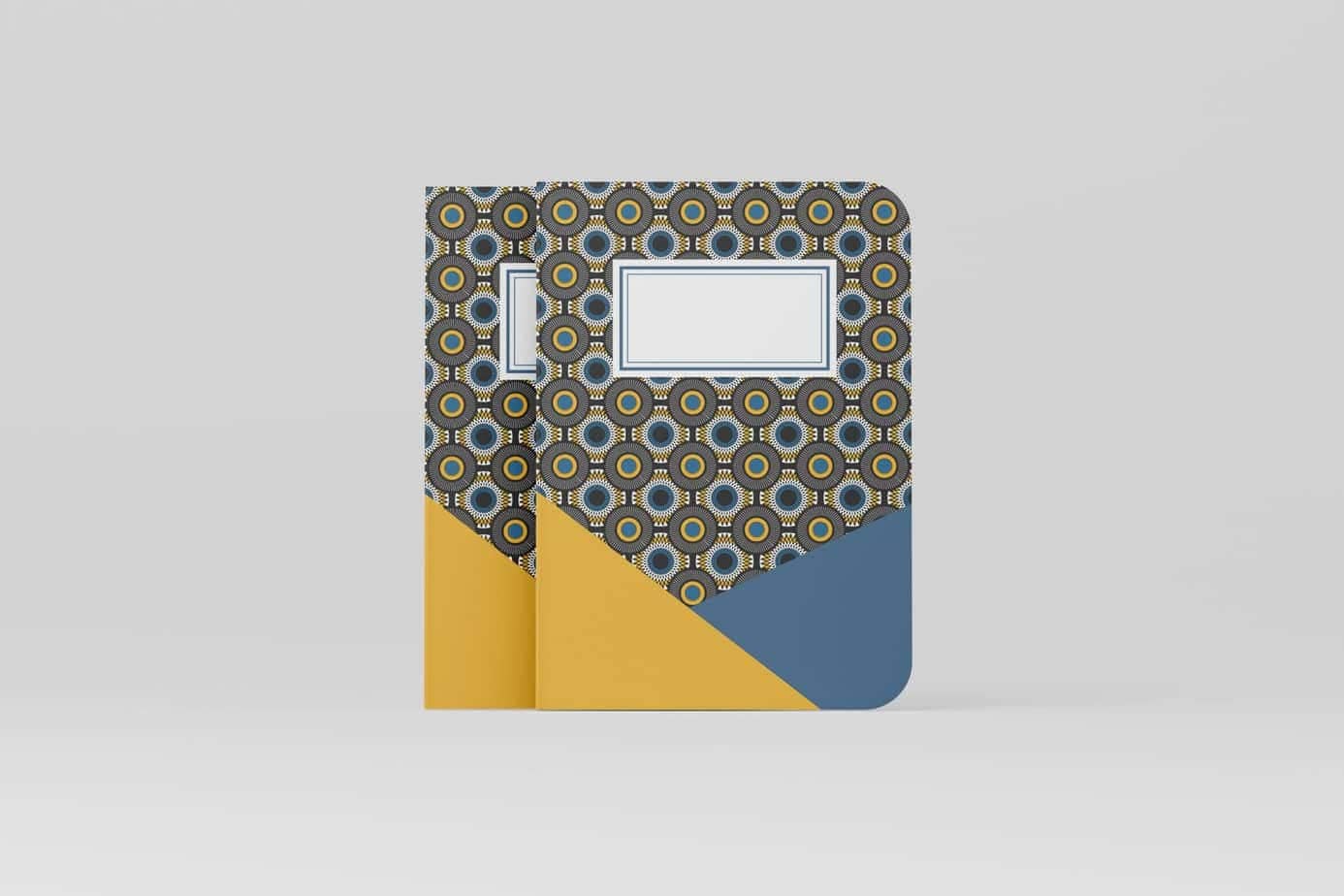 Brown Aspiration - Wholesale Notebook - Ankara Wax #5 - Pocket Jotter (Set of Two)1