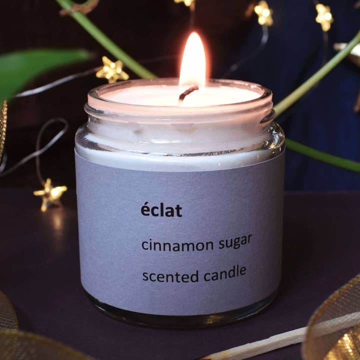 Marigold Charms - Vente Bougie en bocal - Bougie parfumée au sucre à la cannelle Éclat0