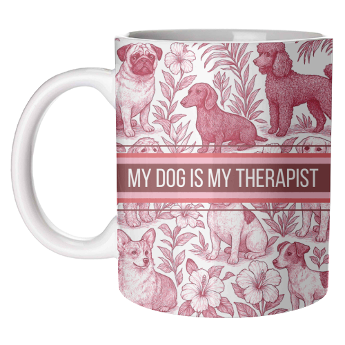 ART WOW – Caneca por atacado – Canecas 'O meu cão é o meu terapeuta'0