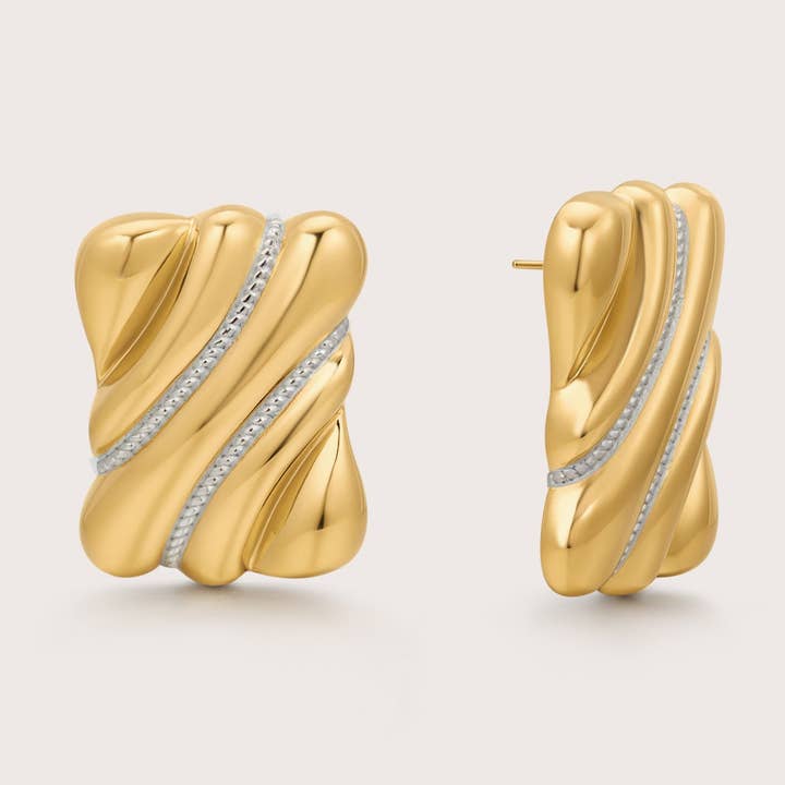 Soft Wave Earrings for wholesale by Saint Fatale