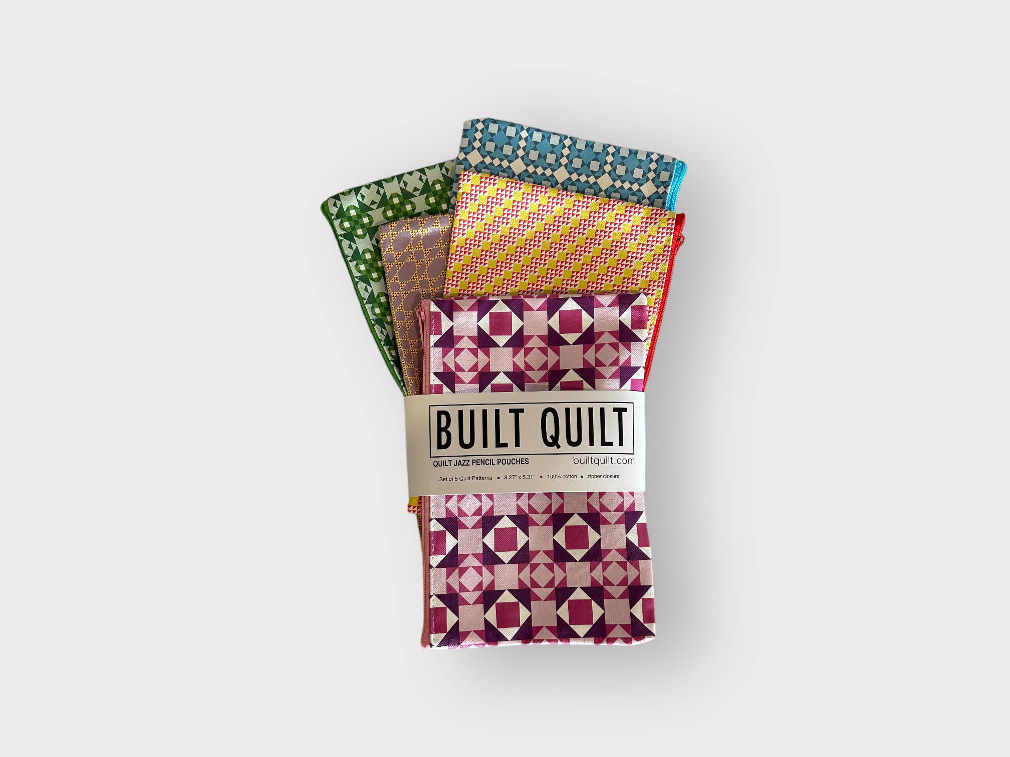 Built Quilt - Vente Étuis/trousses à crayons - Pochettes à crayons « Quilt Jazz » - Lot de 51