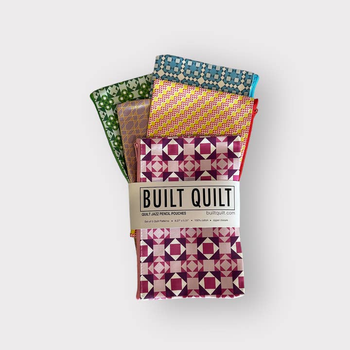 Built Quilt - Vente Étuis/trousses à crayons - Pochettes à crayons « Quilt Jazz » - Lot de 51