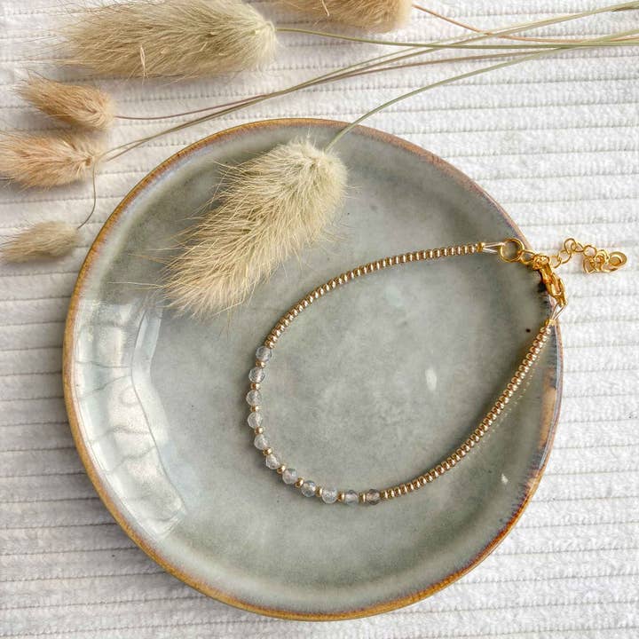 labradorite gold bracelet for wholesale by Mystic Jewelry