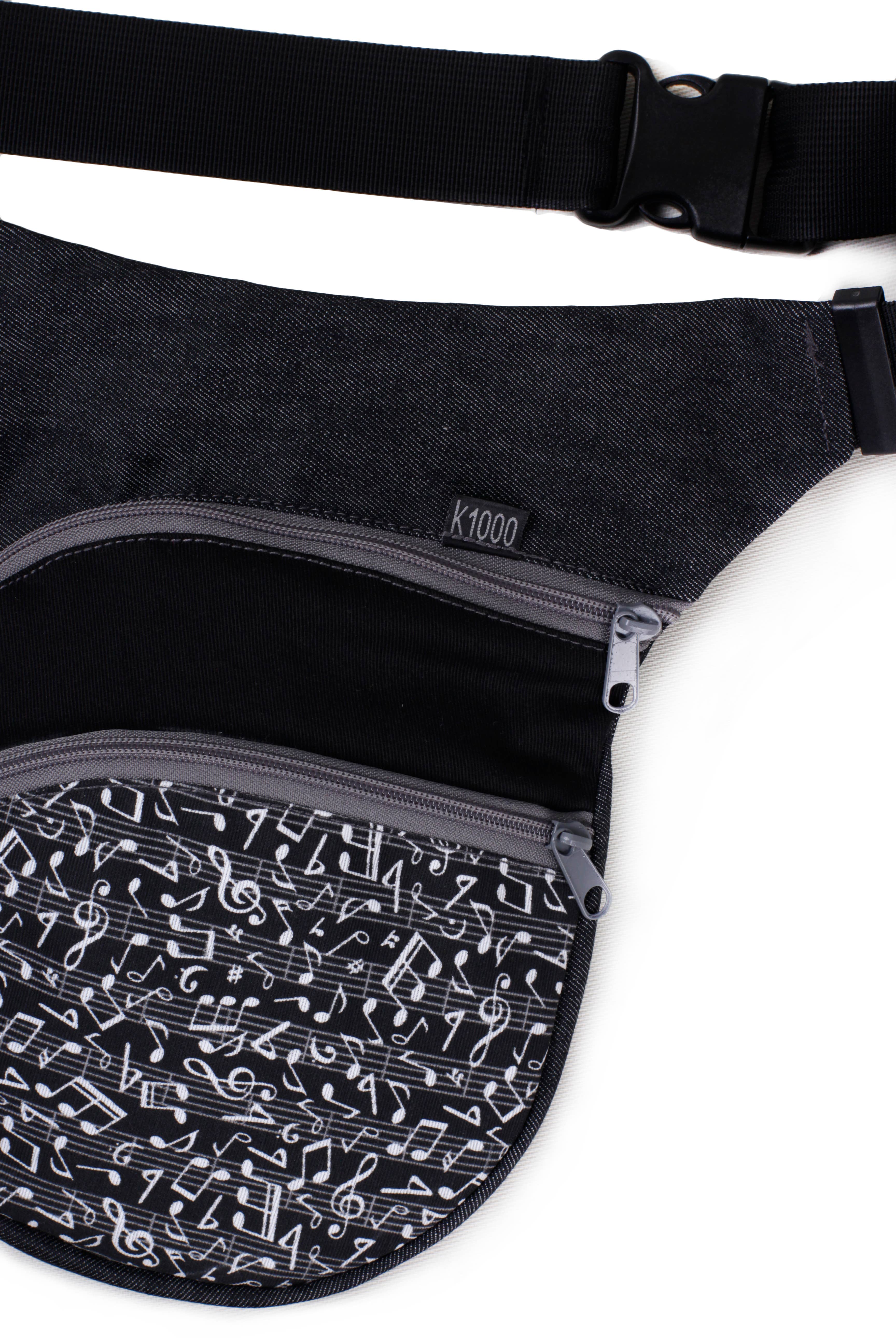 K1000 - Wholesale Belt Bag - Unisex - MUSIKAL classic FANNY PACK -HANDMADe-1