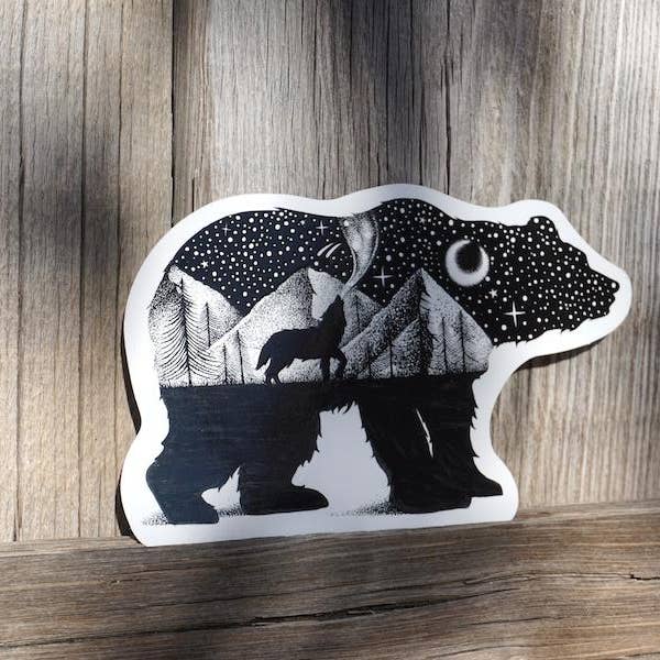 Sticker Art - Wholesale Sticker - Bear Sticker - Outdoor Stickers4