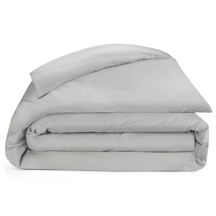 Sunset Cloud Grey Queen Brushed Percale Duvet Cover for wholesale by Bombacio