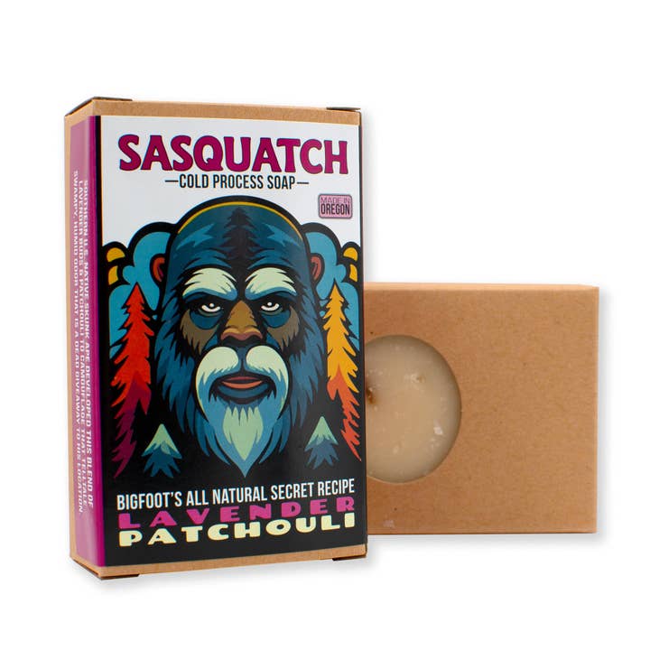 Lavender Patchouli | Natural Bigfoot Themed Soap for wholesale by Little Bay Root