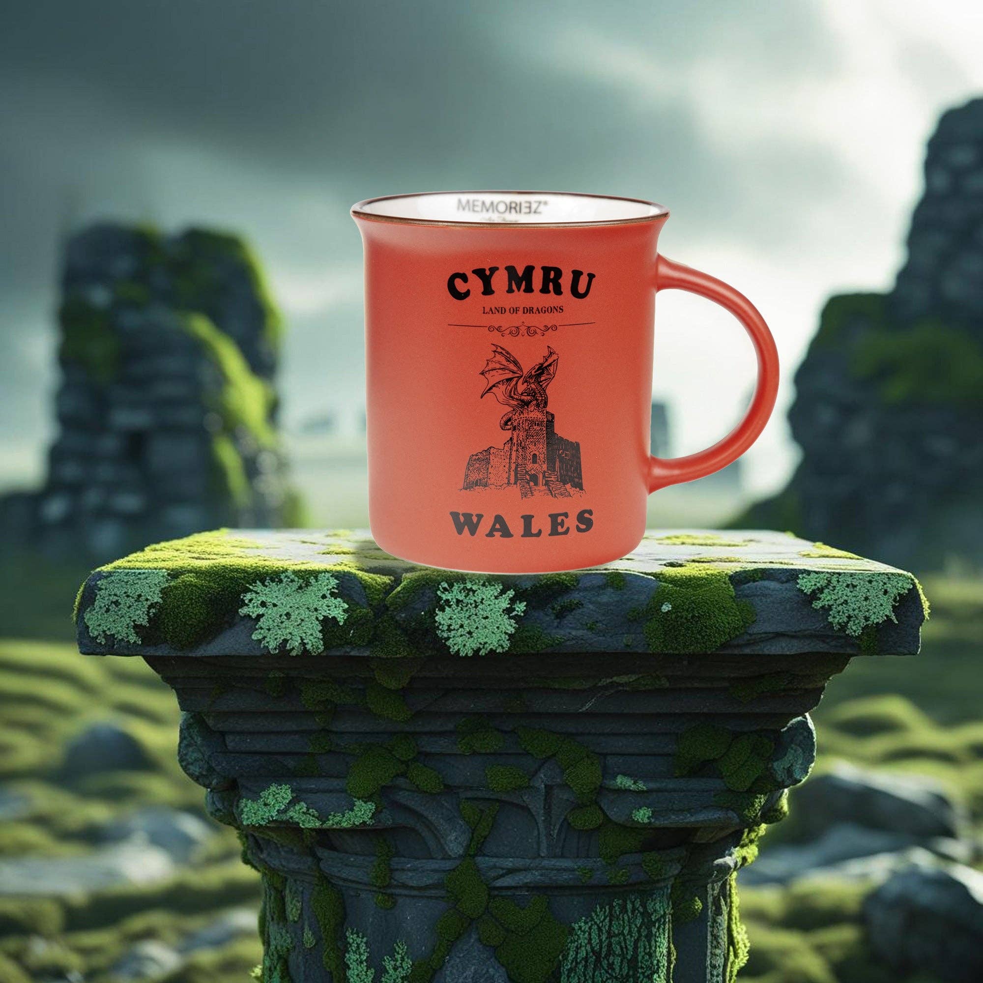 MANAV – wholesale Coffee mug – Welsh Red Matt Porcelain Mug0