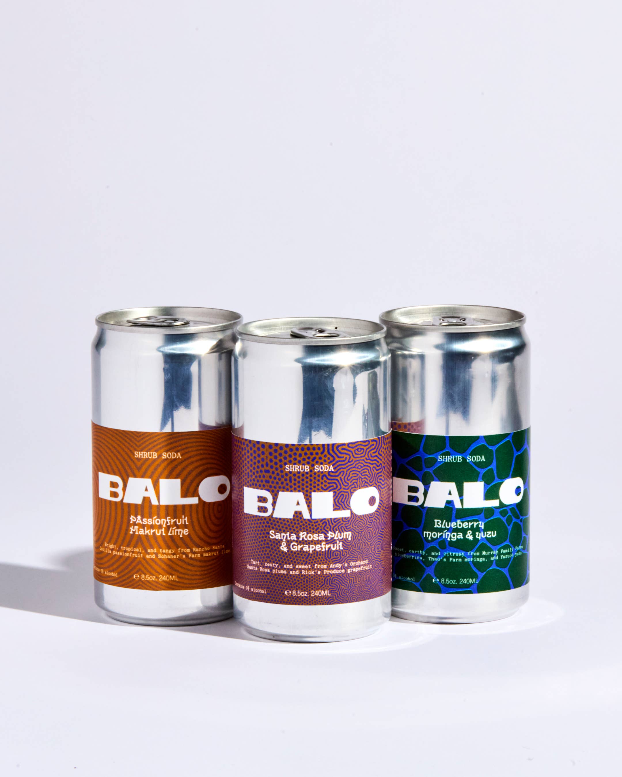 BALO.CO - Wholesale Soda/Carbonated Drink - Shrub soda MIXED FLAVORS ALL 3