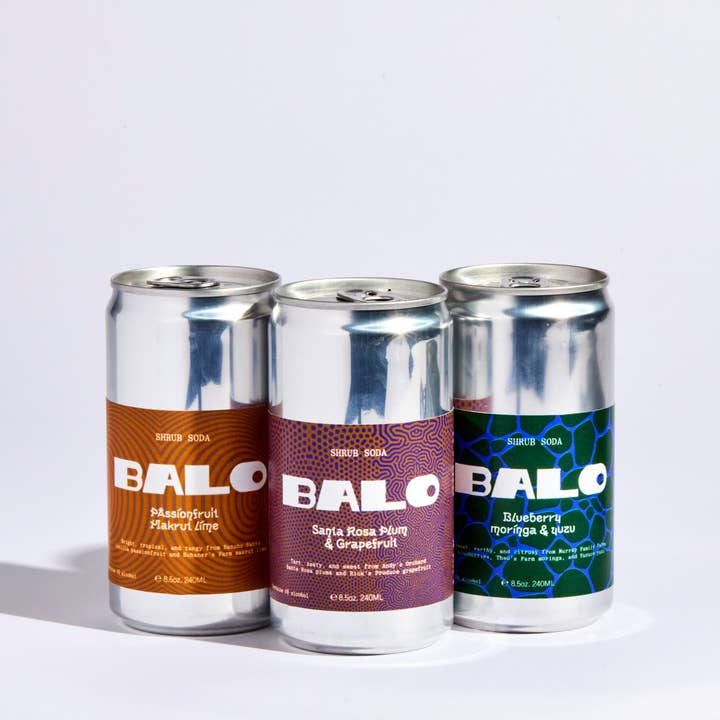 BALO.CO – Engroshandel Sodavand/kulsyreholdige drikkevarer – Shrub sodavand Santa Rosa blomme & rubinrød grapefrugt 8,5 oz