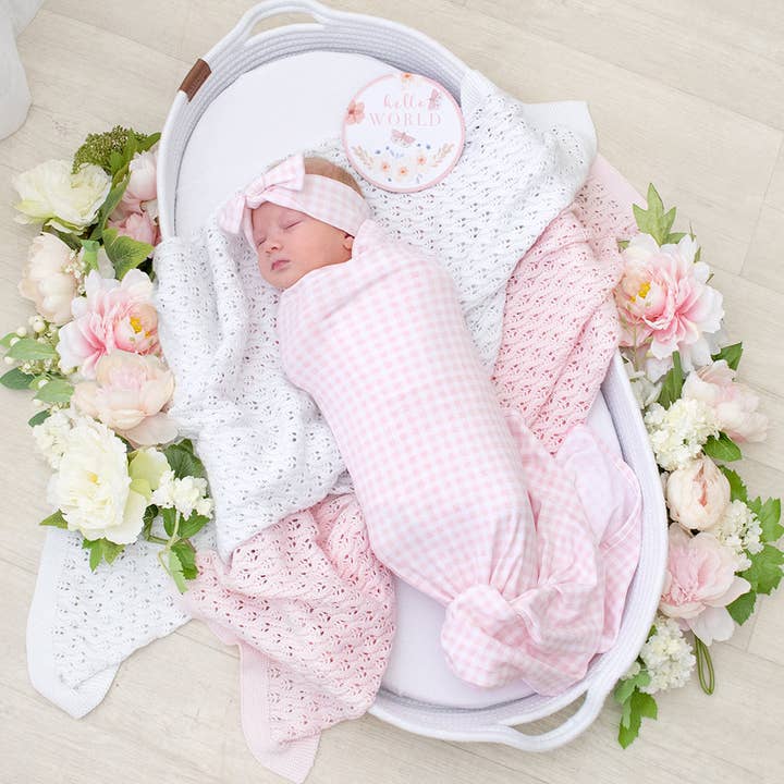 Hello World Gift Set - Pink Gingham and other Purchase Wholesale hello world. Free Returns & Net 60 Terms on Faire trending on Faire.
