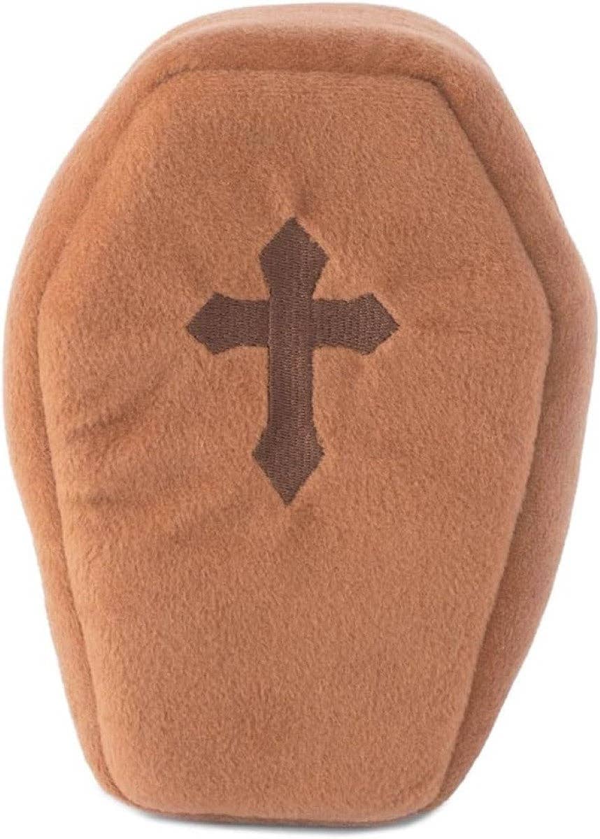 Playful Tail - Wholesale Pet Plush Toy - Dog - ZippyPaws Halloween Burrow Coffin With Ghosts Plush Dog Toy2