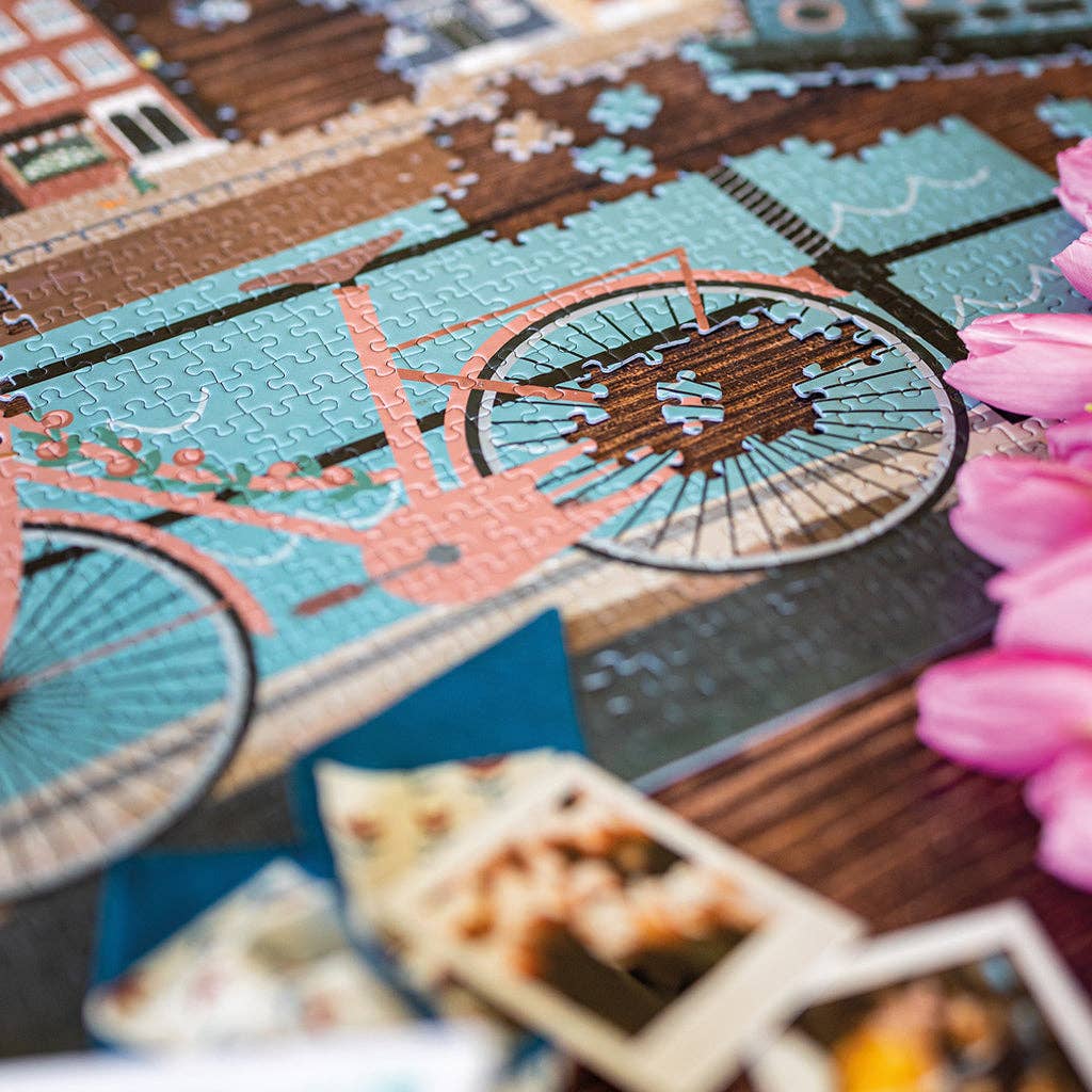 Maison Joliette - Wholesale Puzzle - Adult - Puzzle 1000 pieces Let's pedal along the water10