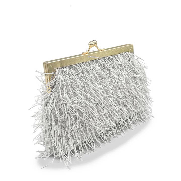 Belle Trading Ltd – Bolsa - Mulher por atacado – Clutch Louise com Fecho de Pressão e Brilho10