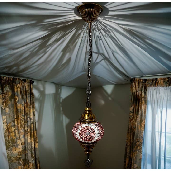 Etnico del Mondo - Wholesale Chandelier/Hanging Light - Handmade Glass Mosaic Chandelier Mediterranean Style #24