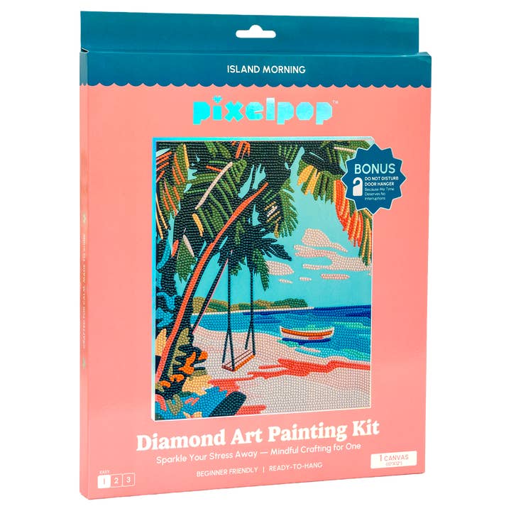 PixelPop™ Diamond Art — Reset Edition - Island Morning for wholesale by House of Party