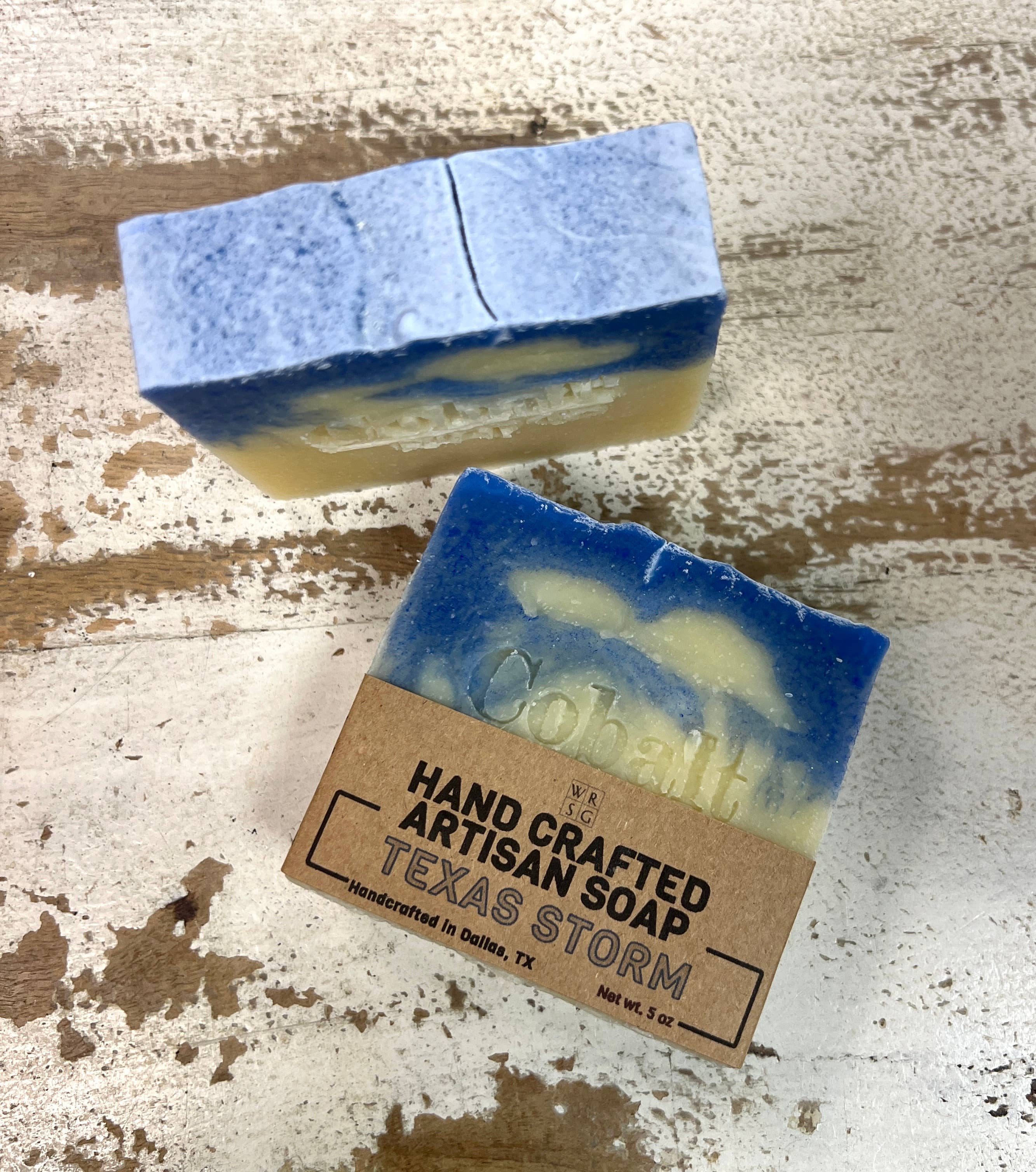 White Rock Soap Gallery - Wholesale Bar Soap - Cobalt Soap Co. Texas Storm Soap2