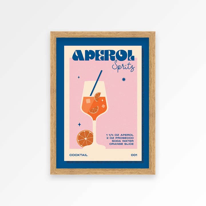 Proper Good - Wholesale Kunstprint - Retro Aperol Spritz print8