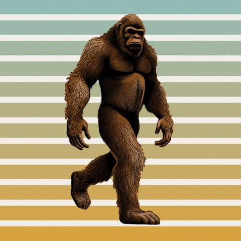 Bigfoot Pattern Square House Coaster - Bulk for wholesale by Gift & Garden by Carson